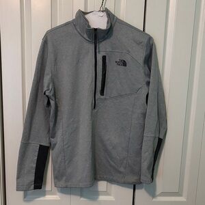 The North Face Men’s Gray with Black Trim Half-Zip Jacket Size Large. Brand new!